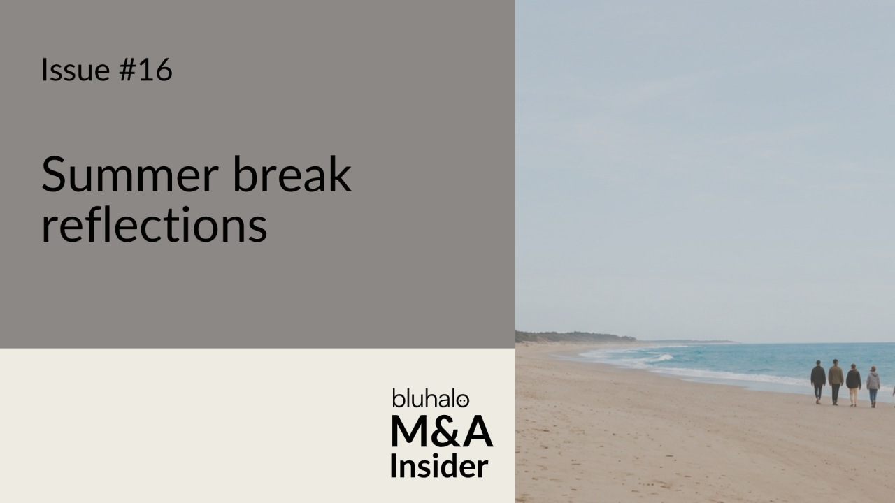 Summer Break Reflections: M&A Insider, Issue 16